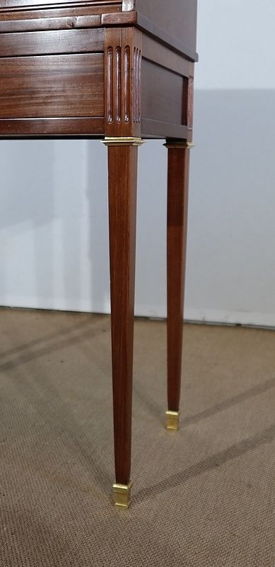 photo furniture Small Mahogany Cylinder Desk, Louis XVI Style, Late 19th Century