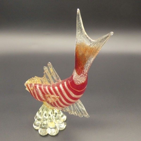 Large Murano Sculpture With Gold Flakes By Archimede Seguso. 1950   1960 photo vinterior