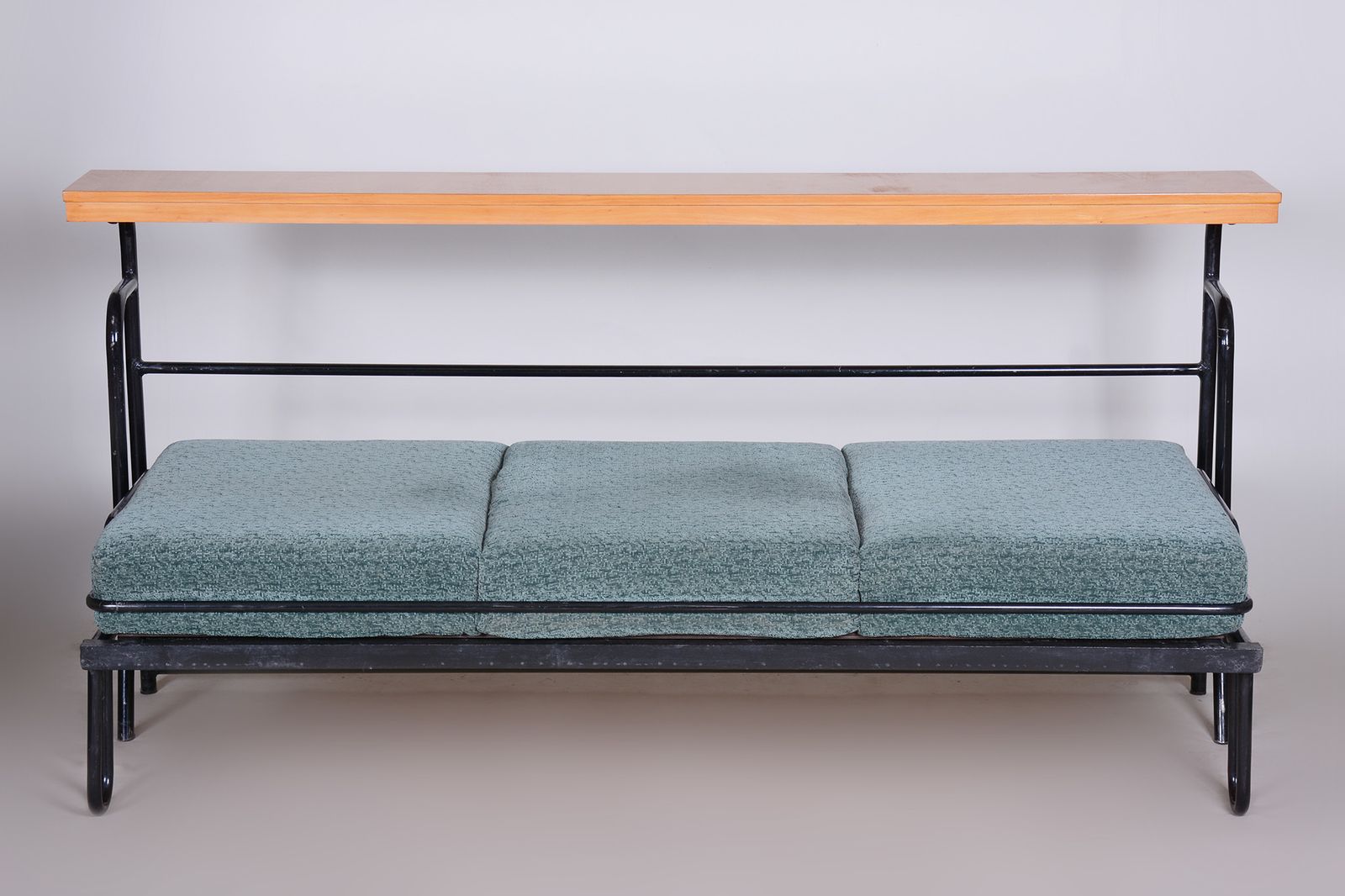 Brown And Blue Bauhaus Sofa Made In 1930s Czechia photo for sale