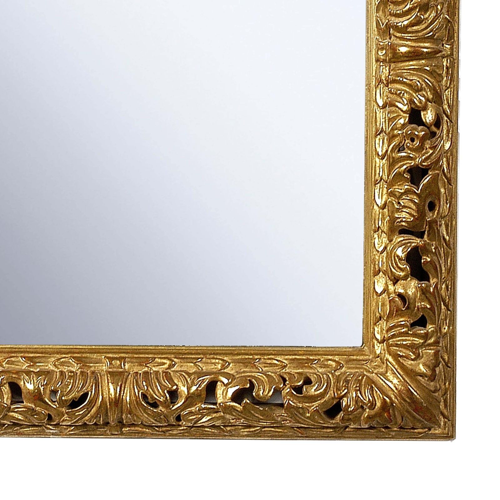 Neoclassical Empire Gold Hand Carved Wooden Mirror, Spain, 1970 photo Home Decor