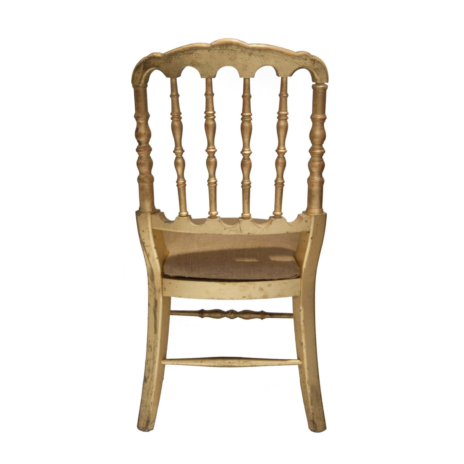 Napoleon III Chiavari Solid Wooden Hand Crafted Gold Leaf Chairs, France, 1960 photo Furniture