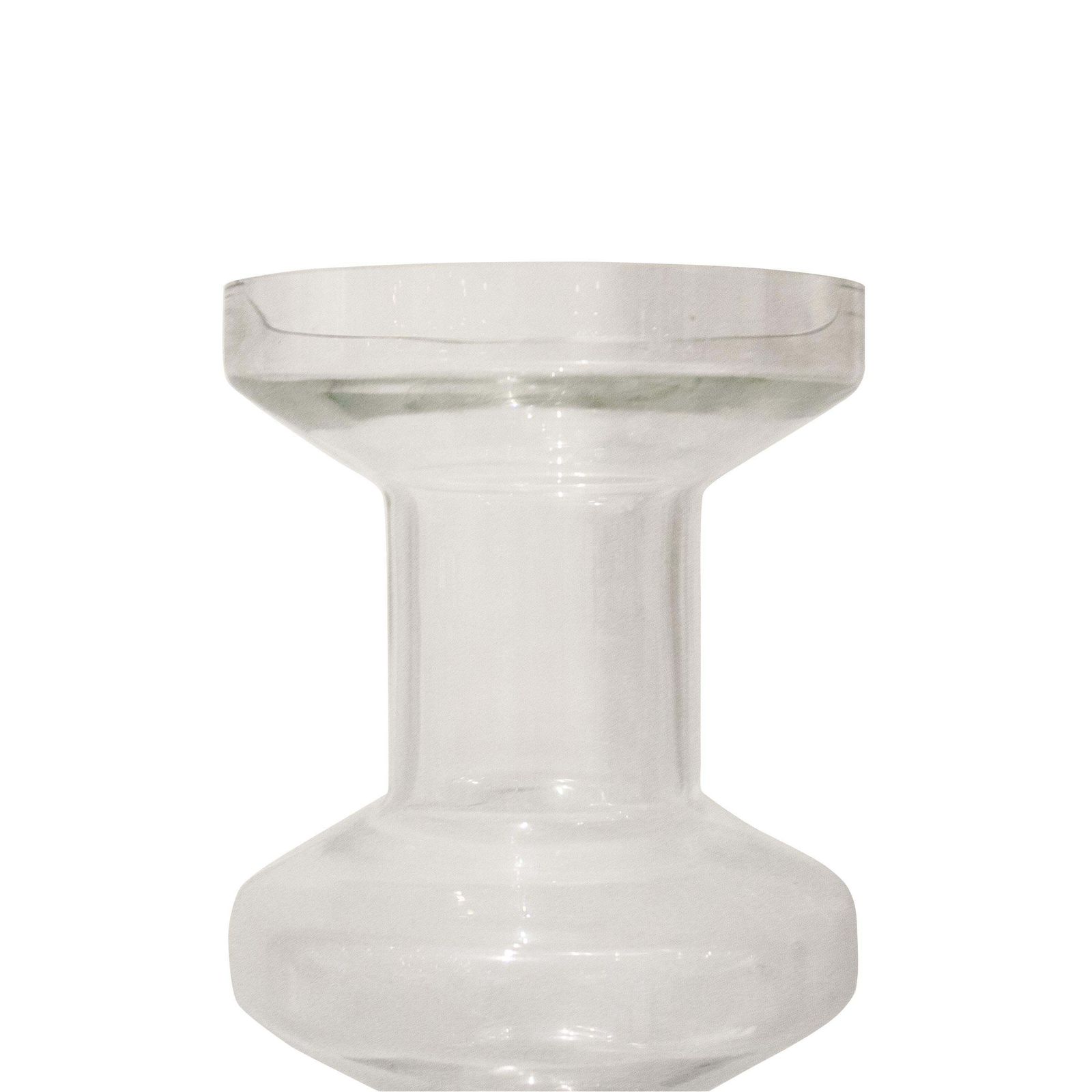 Ettore Sottsass Style Cylindrical Glass Vase, Italy, 1970 photo for sale