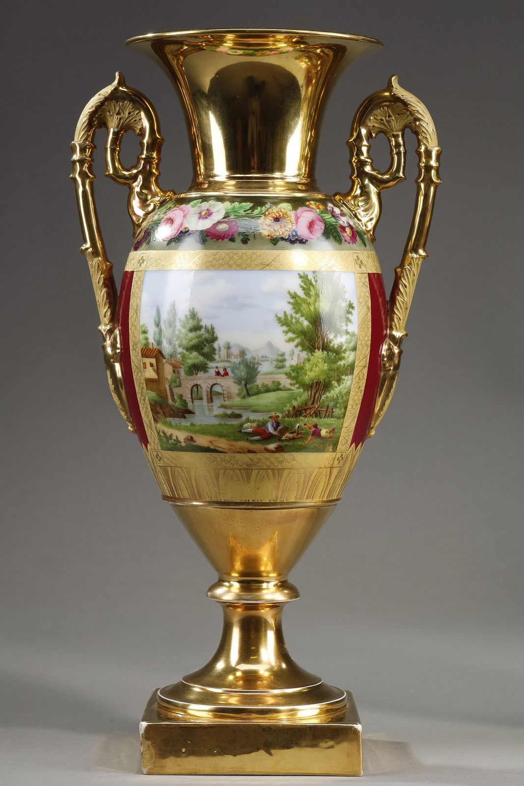 Restoration Period Pair Of Porcelain Vases photo Home Decor