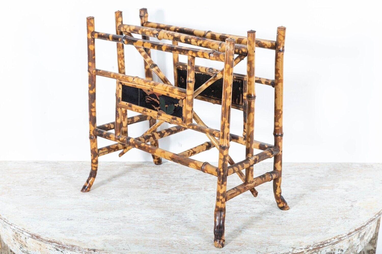 19thc English Bamboo Magazine / Newspaper Rack photo 642.0