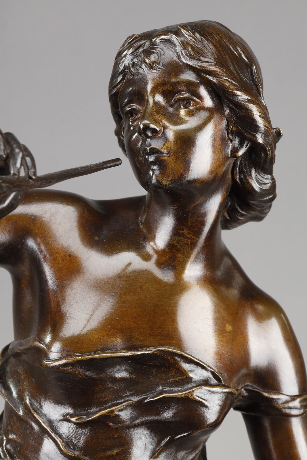 Art Bronze Sculpture "La Renown", Signed Julien Causse photo