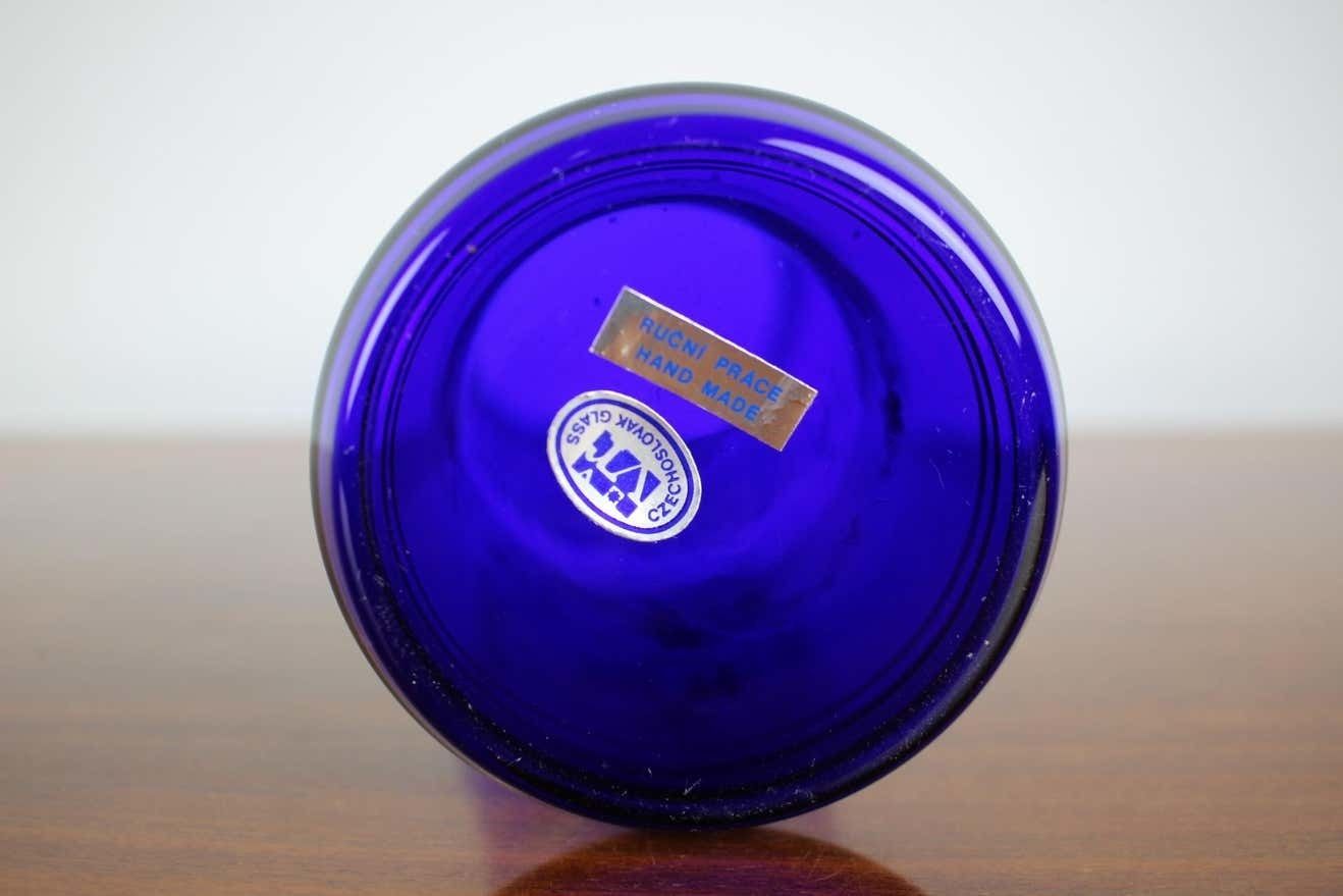 Czech Glass Vase By Novoborské Sklo, 1970s photo vinterior
