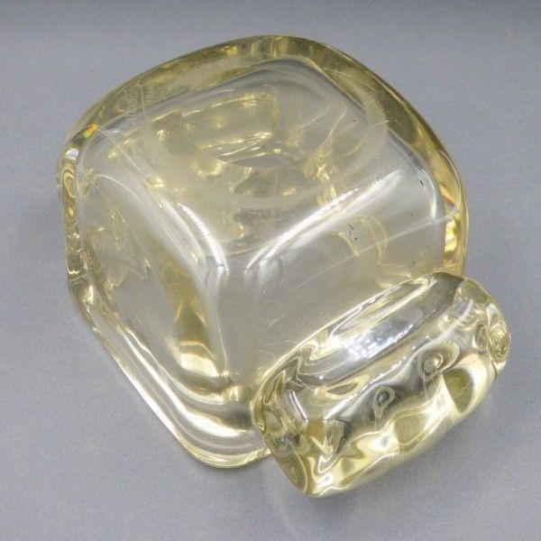 Rare Heavy Art Deco Glass Bowl From Schneider France. 1920   1930 photo 1499.0