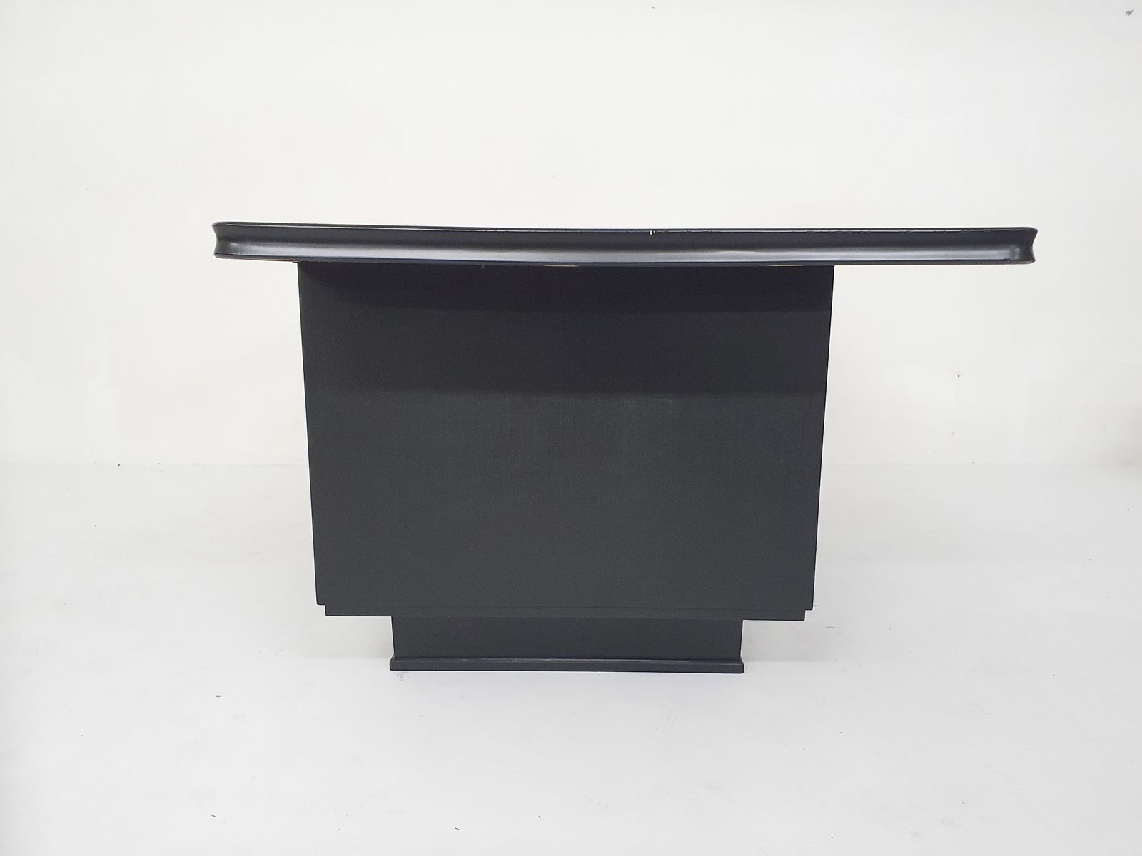 Groot Zwart Houten Directiebureau, Ca. Jaren 1960 photo vinterior