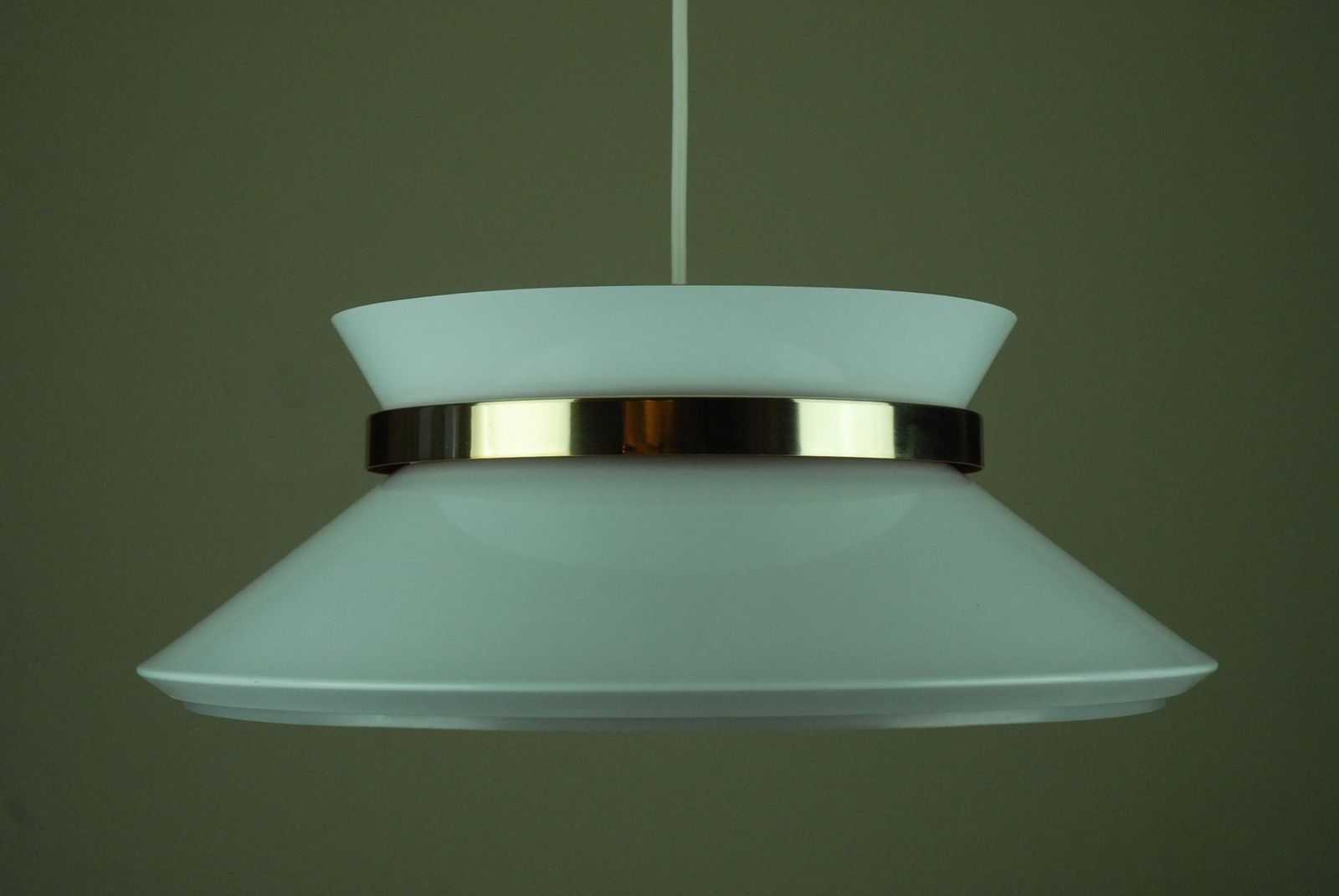 Vintage Swedish Pendant Lamp By Sigurd Lindkvist For Granhaga Metal Industry photo vinterior