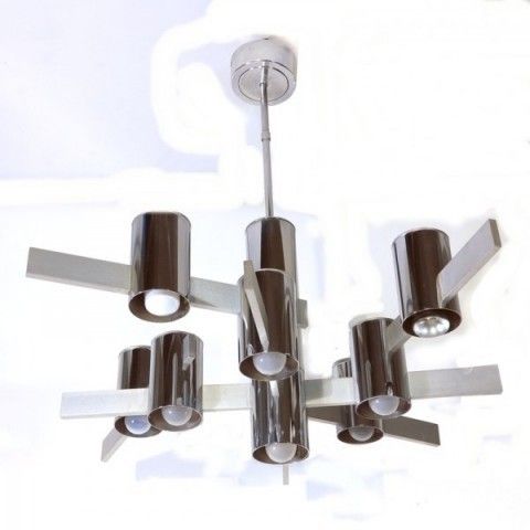 Gaetano Sciolari Cubes Chandelier. Italy 1960   1970