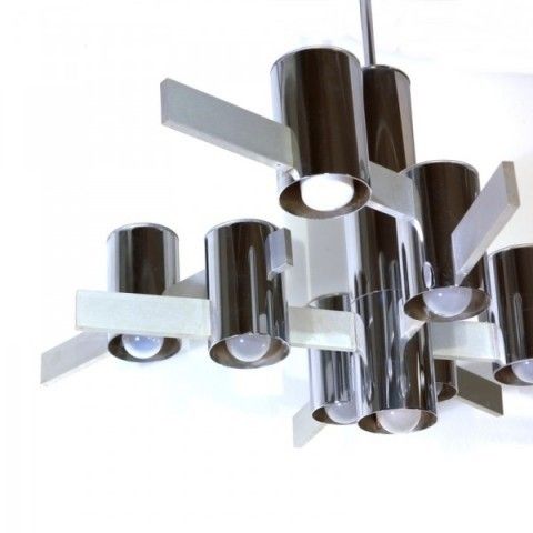 Gaetano Sciolari Cubes Chandelier. Italy 1960   1970 photo 869.0