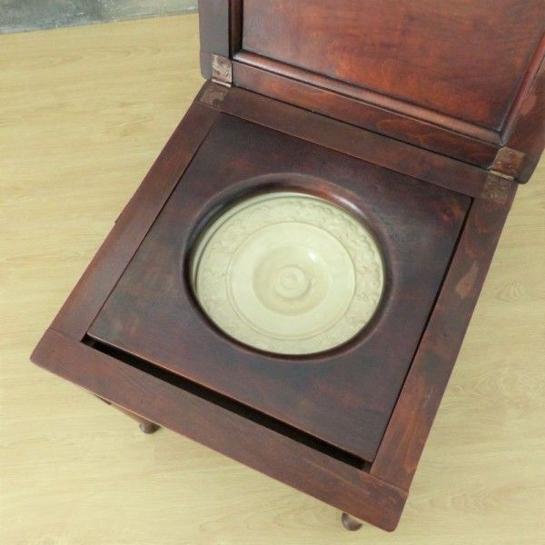 Biedermeier Mahogany Toilet Chair 1820   1850 photo 500.0