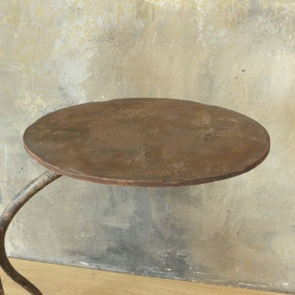 photo furniture Brutalist Metal Coat Rack With Side Chair 1950   1960