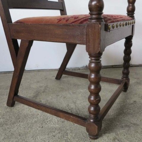 Art Nouveau Armchair With Original Upholstered 1900   1920 photo vintage