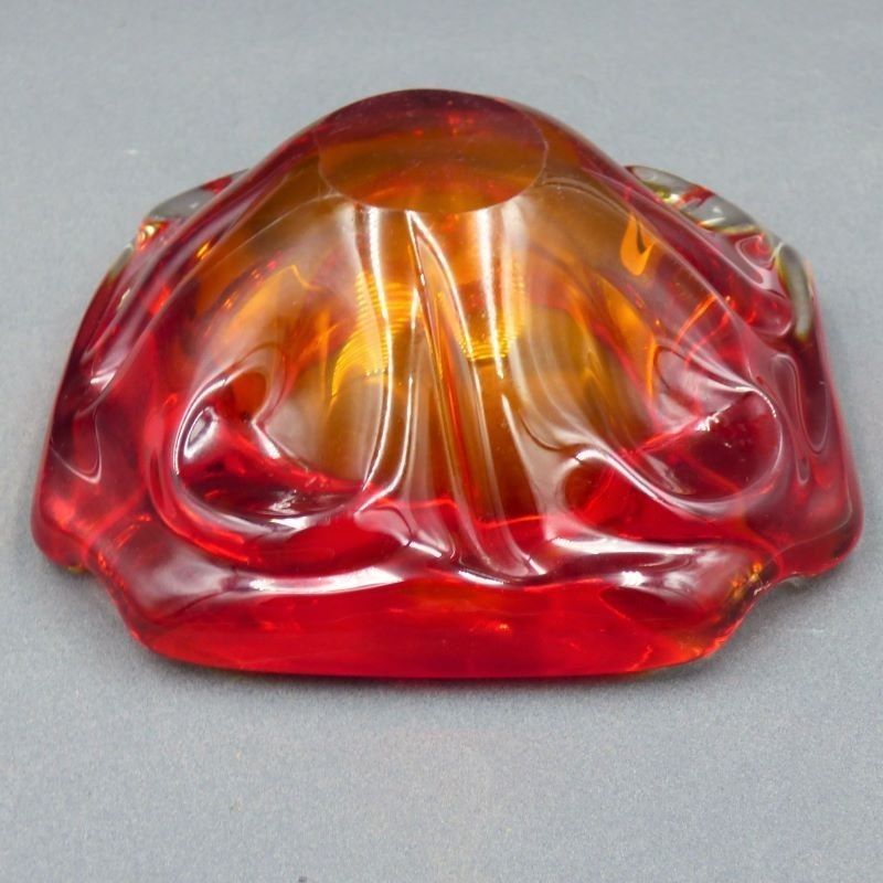 Red Murano Glass Ashtray. Italy 1950   1959 photo buy