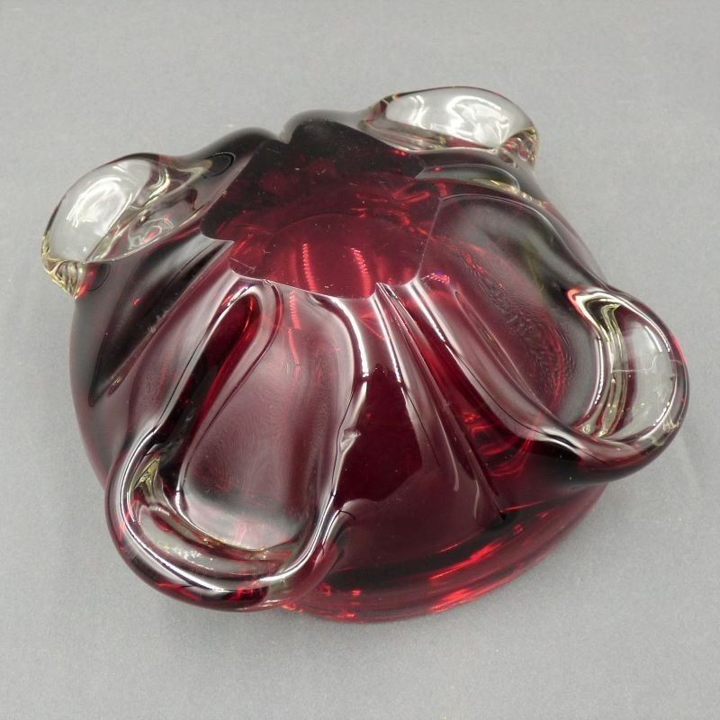 Red Murano Glass Ashtray. Italy 1950   1959 photo furniture