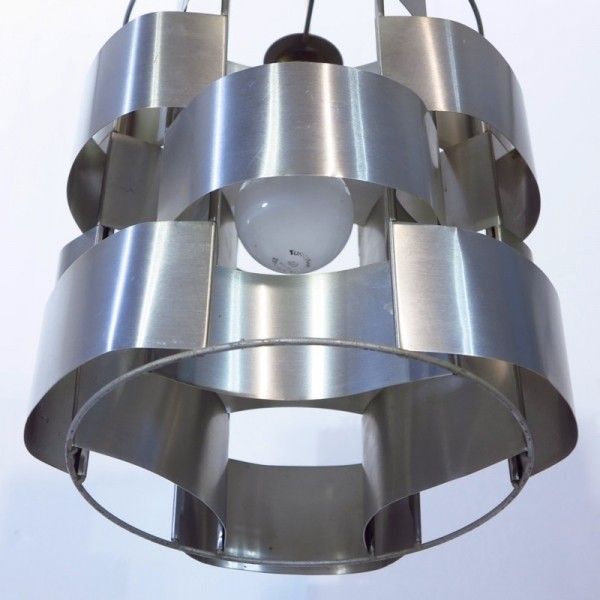 photo for sale Aluminium Chandelier By Max Sauze. France 1970   1975