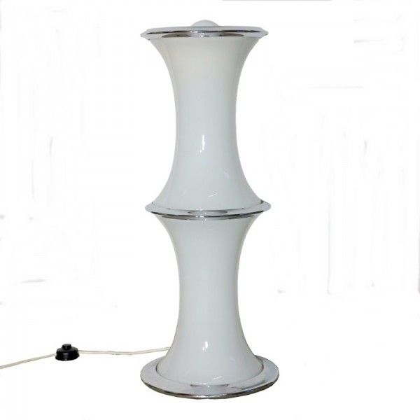Chromed Design Floorlamp "Bamboo". Enrico Tronconi 1970   1975 photo furniture