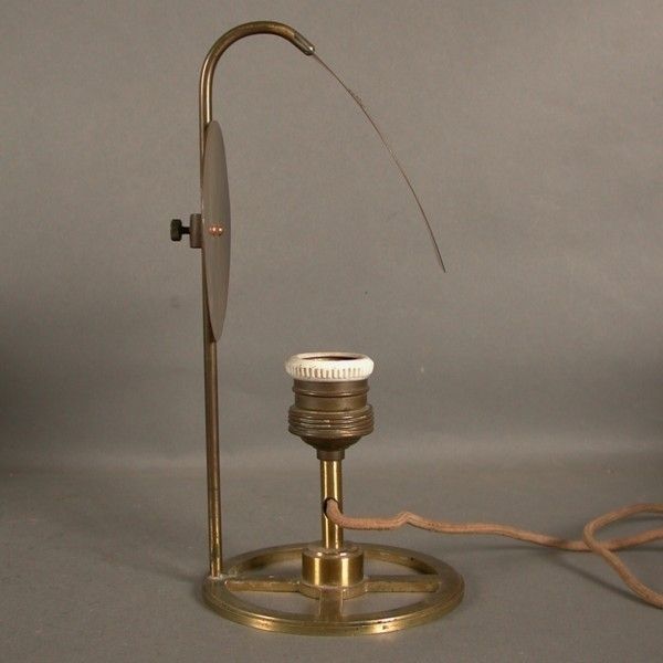 Lighting Extraordinary Brass Lamp For Optician. France. 1900   1920 photo