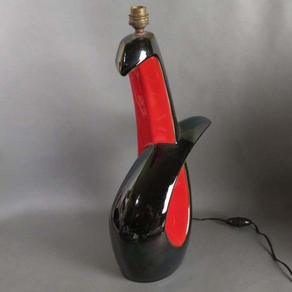 Rare. Vallauris Ceramic Table Lamp. France 1950   1959 photo 739.0