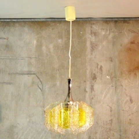 photo for sale Vintage. Ceiling Lamp Of Plastic And Glass. 1970   1975.