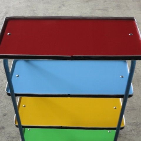 Industrial Shelf With Wheels And Shelves 1950 1959 photo vinterior