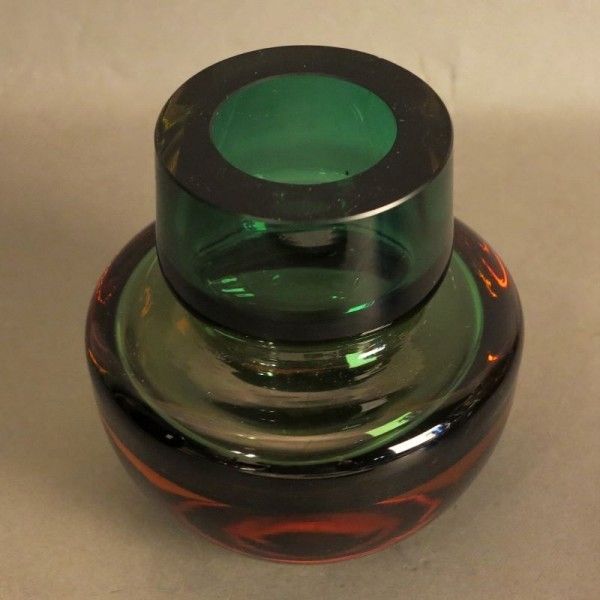 Sommerso Glass Vase For Murano. 1950   1959 photo furniture