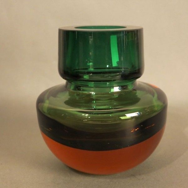 Vase en verre Sommerso pour Murano. 1950   1959 photo 304.0