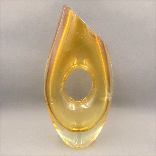 Sommerso Vase Made Of Murano Glass By Flavio Poli. 1950   1959
