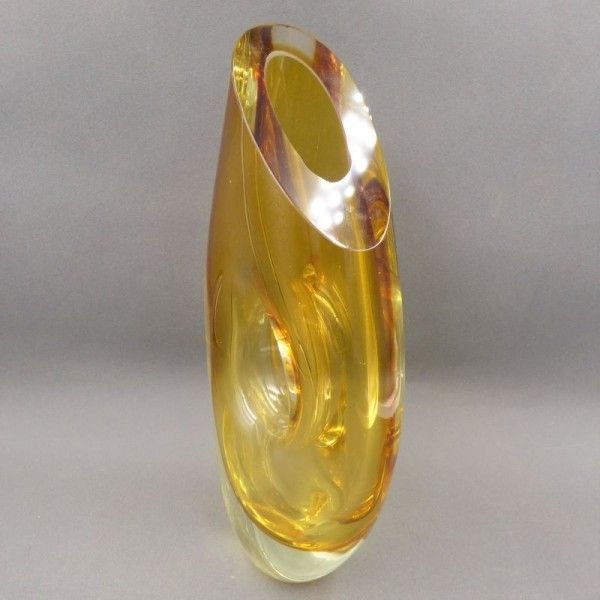 Sommerso Vase Made Of Murano Glass By Flavio Poli. 1950   1959 photo Home Decor