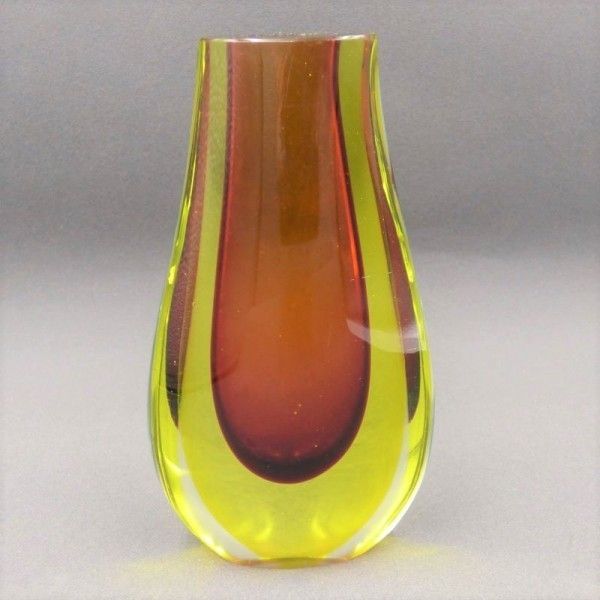 Sommerso Vase Made Of Murano Glass By Flavio Poli. 1950   1959