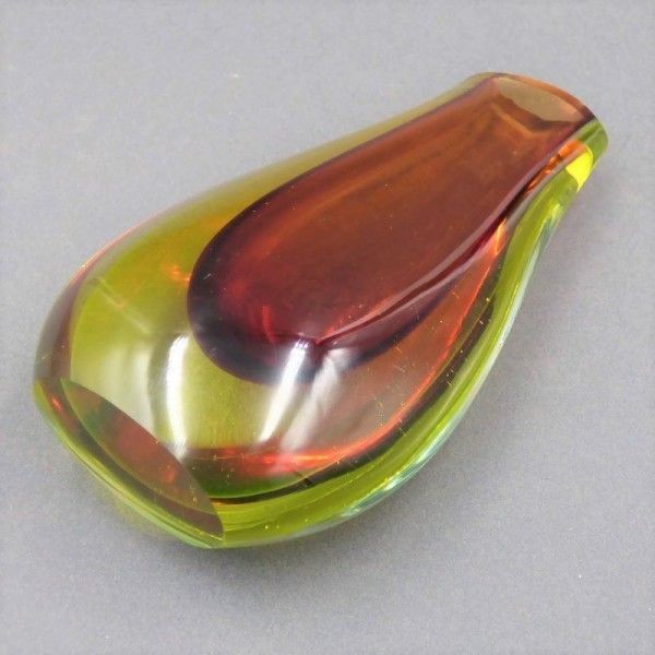 Sommerso Vase Made Of Murano Glass By Flavio Poli. 1950   1959 photo Home Decor