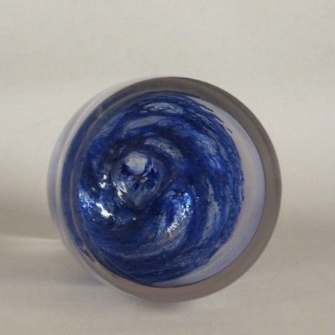 Thick Walled Vintage Glass Vase By Heinrich Löffelhardt. 1960   1969 photo vinterior