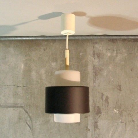 Ceiling Glass Lamp With Metal Ring From Stafflampen. 1960   1965. photo furniture