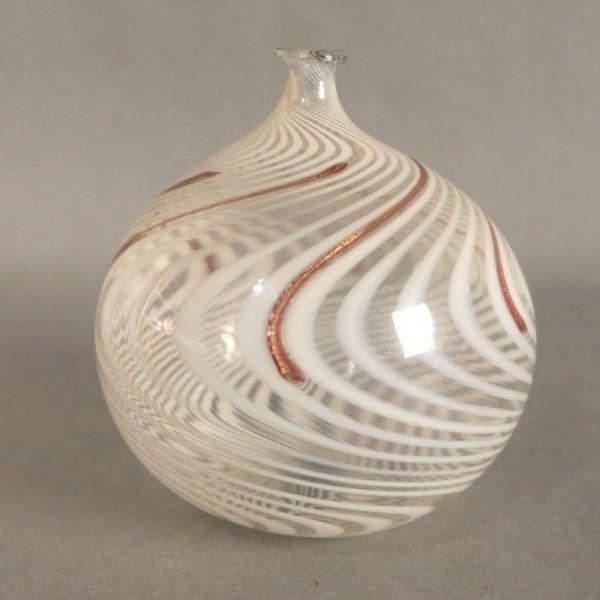 Vintage Lauscha Bimini Glass Vase. 1960   1970 photo furniture