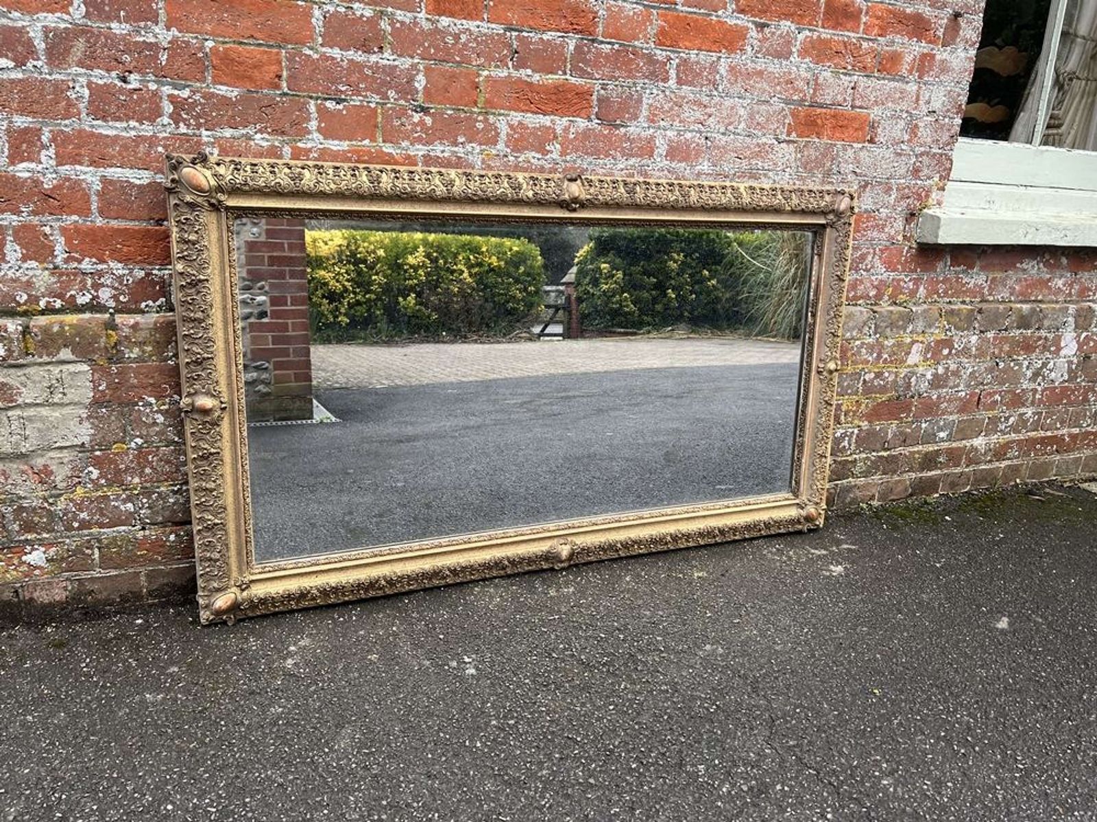 A Superb Large Antique French 19th Century Original Gilt Framed Mirror photo vinterior
