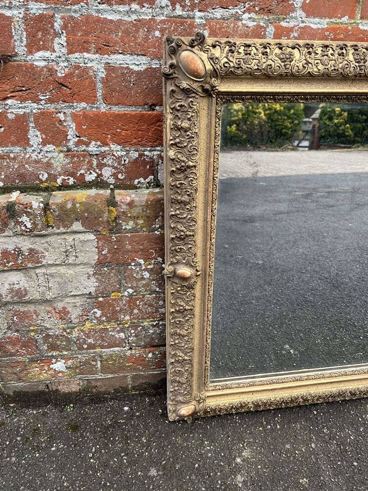 A Superb Large Antique French 19th Century Original Gilt Framed Mirror photo buy