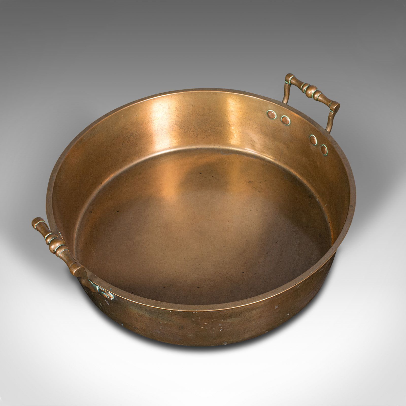 Antique Country House Braising Pan, English, Bronze, Cooking Pot photo Home Decor