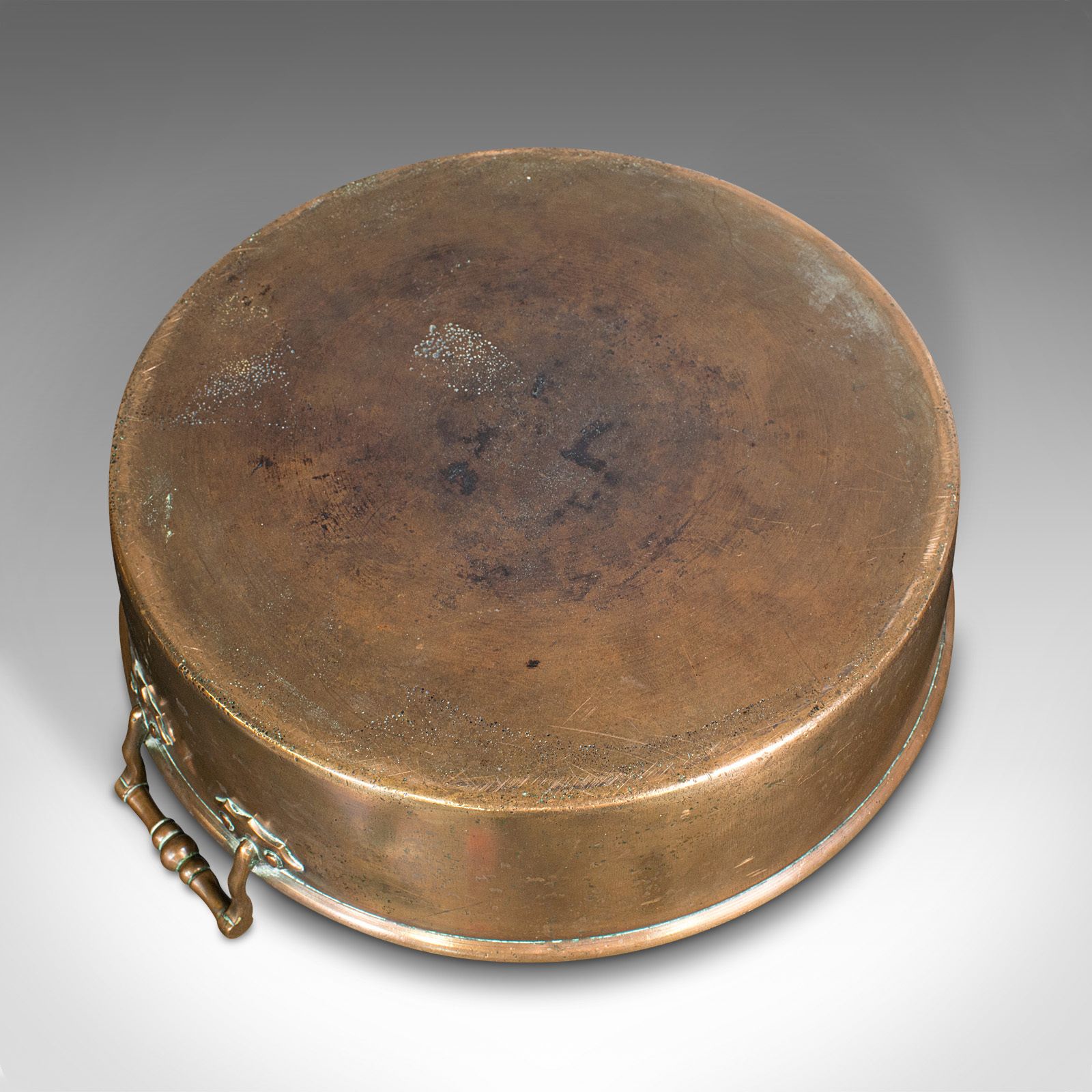 Antique Country House Braising Pan, English, Bronze, Cooking Pot photo 595.0