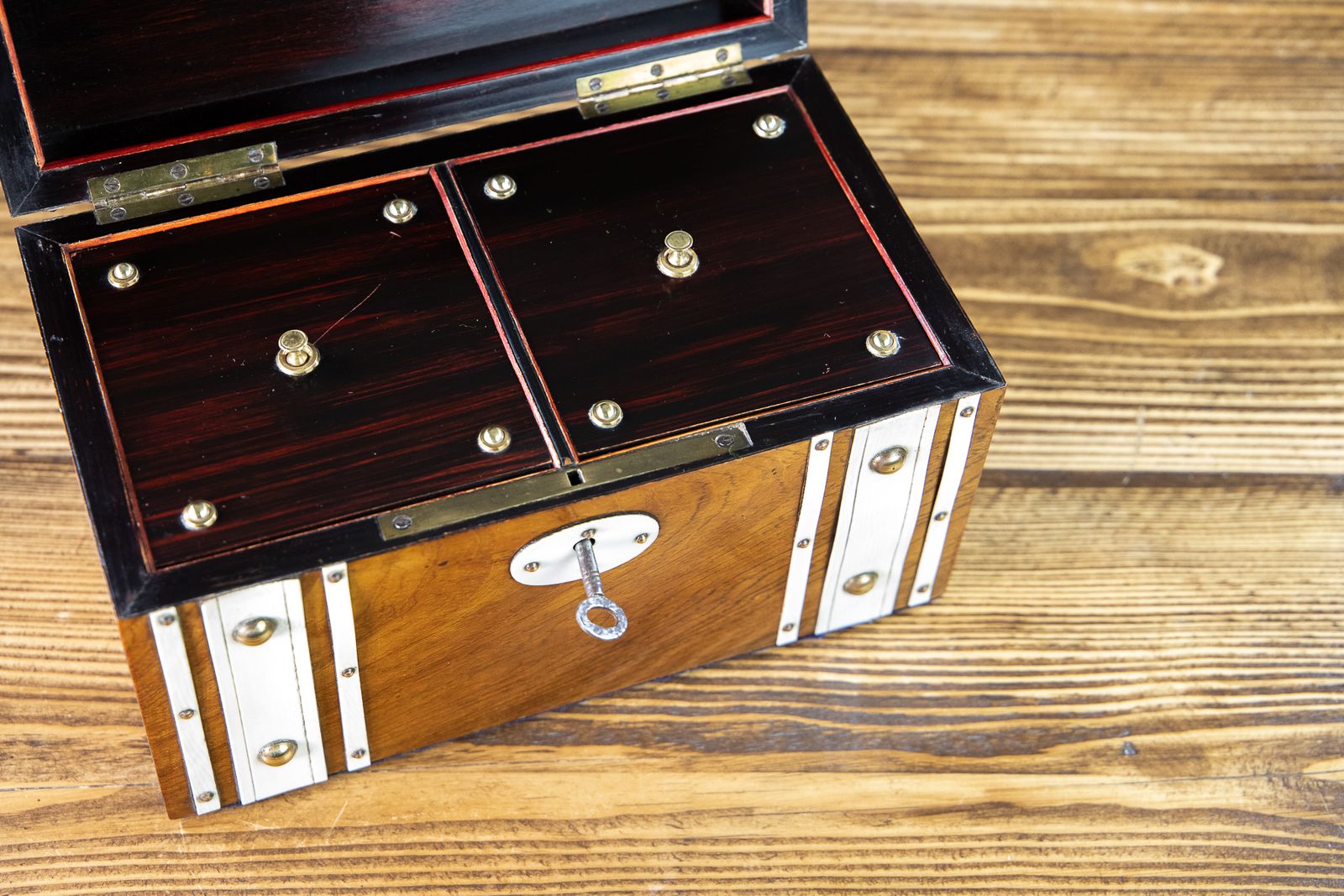 Light Rosewood French Tea Caddy 1890 photo 375.0