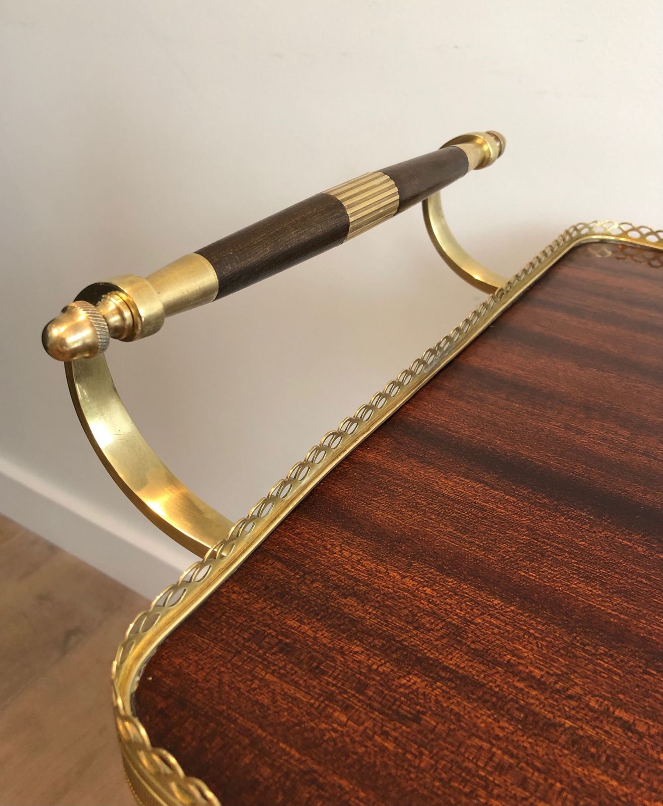 Mahogany And Brass Drinks Trolley photo 1550.0