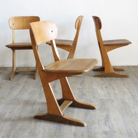 Casala Wood School Chair. Germany 1971. photo for sale