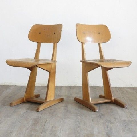 Casala Wood School Chair. Germany 1960   1970