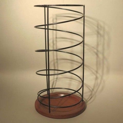Design Umbrella Stand Made Of Metal And Teak. 1950   1960 photo furniture