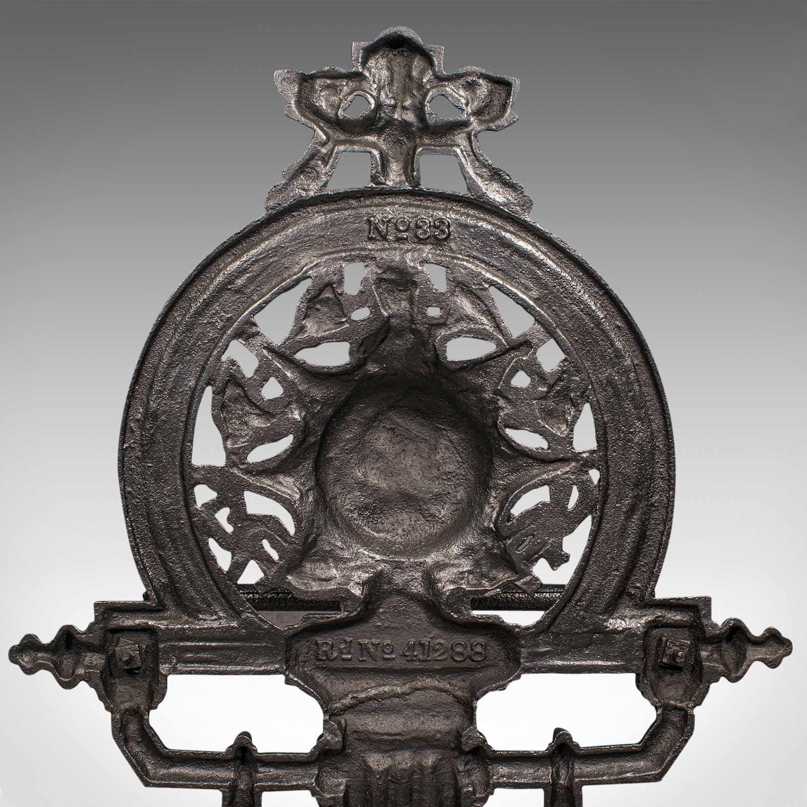 Furniture Antique Ornate Stick Stand, English, Cast Iron, Hallway Umbrella Rack photo