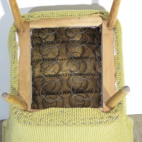 Vintage. Lemon Yellow Easychair photo for sale