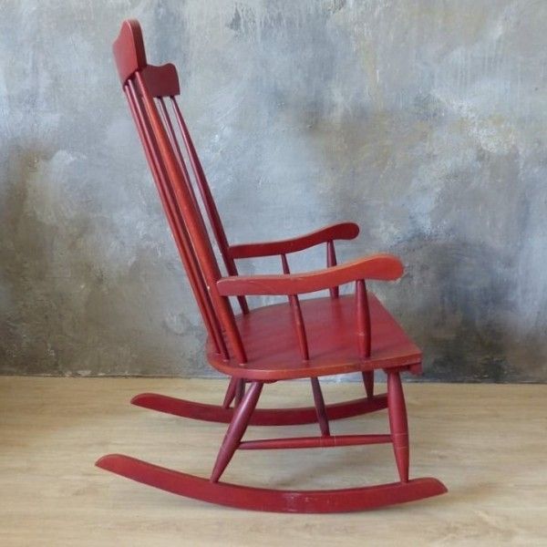photo for sale Vintage Wooden Rocking Chair. 1970   1979