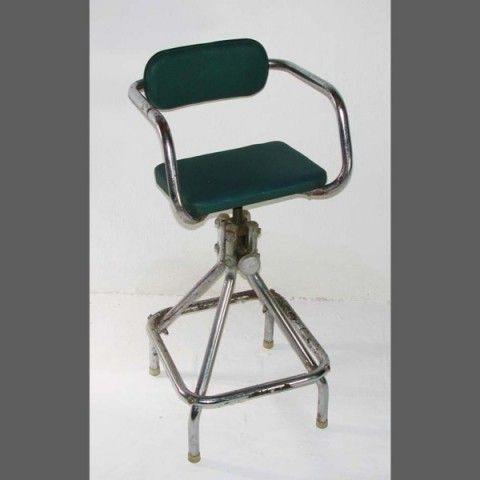 Vintage. Children Hairdresser Chair, Steel Tube 1940 photo vinterior