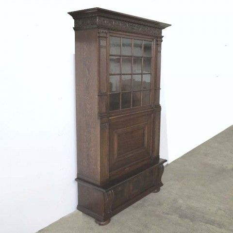 Wilhelminian Carved Bookcase, 1800s photo furniture