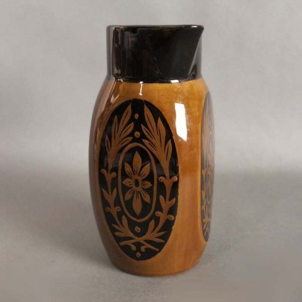 216.0 Antique Art Nouveau Ceramic Chocolate Pot. photo